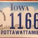 Iowa ORGAN DONOR license plate transplant save lives donate life Surgeon heart
