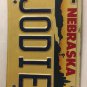 Nebraska vanity JODIE JODY license plate Judith Judy Jodi Judie Jodee Jodey