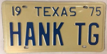 Vanity HANK HENRY license plate Hank 1975 Harry Harold Henrik Henryk Henri Henk
