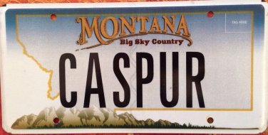 Vanity CASPER license plate Friendly Ghost Cartoon Fear Goblin scare haunted Boo