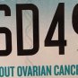 OVARIAN CANCER SURVIVOR license plate Oncology Cure carcinoma OCRF Teal Ribbon