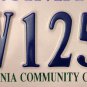 Very Rare Northern VIRGINIA COMMUNITY COLLEGE License Plate VA University