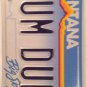 Vanity DUM DUM license plate lollipop Candy bullet Gun Girls Song Dums Dugan Roc