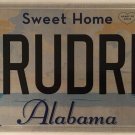 AL vanity TRUE DREAM license plate Sports Muscle Classic car Boat house wife wed