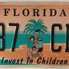 FL CELEBRATE CHILDREN KIDS CHILD Abuse license plate Speak Up Family Coconut