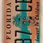 FL CELEBRATE CHILDREN KIDS CHILD Abuse license plate Speak Up Family Coconut