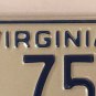 U.S. ARMY USAR license plate Low #75 Infantry Reserve VMI Military