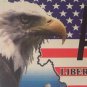 WILDLIFE BALD EAGLE LIBERTY & JUSTICE FOR ALL license plate Pledge Of Allegiance