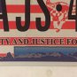 WILDLIFE BALD EAGLE LIBERTY & JUSTICE FOR ALL license plate Pledge Of Allegiance