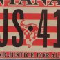 WILDLIFE BALD EAGLE LIBERTY & JUSTICE FOR ALL license plate Pledge Of Allegiance