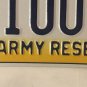 Pennsylvania U.S. ARMY RESERVE license plate USA Military USAR 100 Infantry Penn