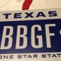 TX Blue LONE STAR vanity BB GF BABY GIRLFRIEND license plate Girl Guy Gay Friend