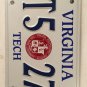 VIRGINIA TECH University HOKIES license plate Hokie HokieBird Blacksburg VT