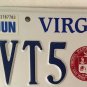 VIRGINIA TECH University HOKIES license plate Hokie HokieBird Blacksburg VT