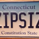 Connecticut vanity ZIP SIZE license Plate Computer File Bug PC Apple IT Tech