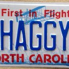 NC vanity Scooby Doo SHAGGY license plate Dog Hair Norville Rogers Reggae Zoinks
