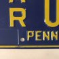 Pennsylvania U.S. ARMY RESERVE license plate USA Infantry Soldier Military PA