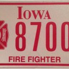 FIRE DEPARTMENT FD FIREFIGHTER fireman license plate IAFF EMS Fire Fighter