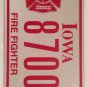 FIRE DEPARTMENT FD FIREFIGHTER fireman license plate IAFF EMS Fire Fighter