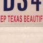 Don't Mess with TX RECYCLING license plate environment waste reduction cleanup
