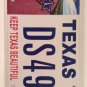 Don't Mess with TX RECYCLING license plate environment waste reduction cleanup