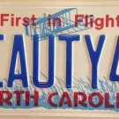 NC vanity BEAUTY 4 YOU license plate Classic Muscle Car Sports Harley Chevy Ford