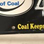 FRIENDS COAL license plate Lights Electricity Energy Mine Coalfield Mining Miner