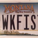 Vanity OUR WORK FIRST license plate Job Donald Trump career Money Proud Worker