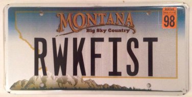 Vanity OUR WORK FIRST license plate Job Donald Trump career Money Proud Worker