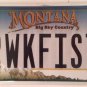 Vanity OUR WORK FIRST license plate Job Donald Trump career Money Proud Worker