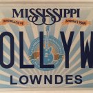 Vanity HOLLYWOOD CA license plate Los Angeles Film Cinema Movie Star Actor sign