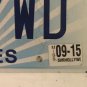 Vanity HOLLYWOOD CA license plate Los Angeles Film Cinema Movie Star Actor sign