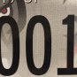 UNIVERSITY OF ALABAMA LOW NUMBER 1 Digit license plate Roll Tide Big Al Bama Fan
