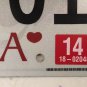 UNIVERSITY OF ALABAMA LOW NUMBER 1 Digit license plate Roll Tide Big Al Bama Fan