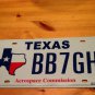 HOUSTON SPACE CENTER NASA AEROSPACE license plate Astronaut Planet Rocket Apollo