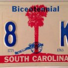 Carolina vanity 18K KARAT Gold Diamond license plate Jewel Bracelet Gem Carat