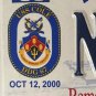 USS COLE vanity AN HONOR license plate Military Family Navy Serve Service Ship