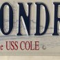 USS COLE vanity AN HONOR license plate Military Family Navy Serve Service Ship