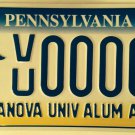 VILLANOVA UNIVERSITY WILDCATS license plate NCAA Madness NOVA Champ Game March