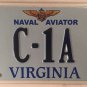 Vanity GRUMMAN C-1A TRADER license plate Aircraft Plane Pilot Navy Aviation TF-1