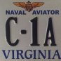 Vanity GRUMMAN C-1A TRADER license plate Aircraft Plane Pilot Navy Aviation TF-1