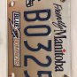 Manitoba WINNIPEG BLUE BOMBERS license plate Canada Football League Buzz Boomer