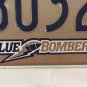 Manitoba WINNIPEG BLUE BOMBERS license plate Canada Football League Buzz Boomer