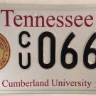 Tennessee CUMBERLAND UNIVERSITY TRIPLE 6 666 license plate Phoenix Lebanon Evil