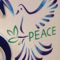 DOVE PEACE BUILDING license plate War Pacifism Bird 1390 PS Love Violence Crime