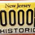 New Jersey HISTORIC MOTORCYCLE license plate sample classic bike rod Harley BMW
