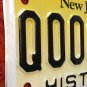 New Jersey HISTORIC MOTORCYCLE license plate sample classic bike rod Harley BMW