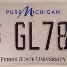 Michigan FERRIS STATE UNIVERSITY BULLDOGS license plate College Brutus Bulldog
