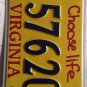 Virginia CHOOSE LIFE license plate God abortion pro choice fetus kid child