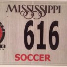 PALINDROME SOCCER Association #616 license plate Play Dribble European Football